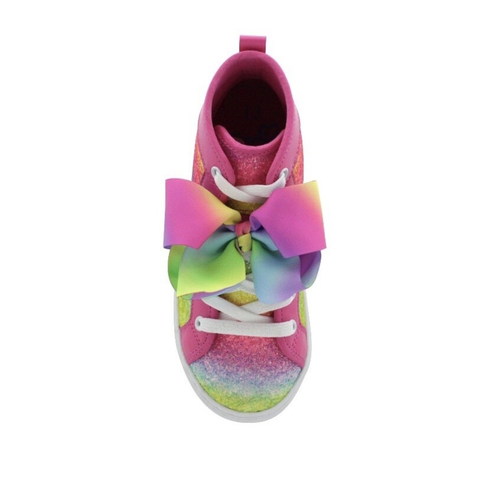 Nickelodeon Girls Jojo Siwa Multi Stripe High Top Sneaker 3 New with Tags Sweet